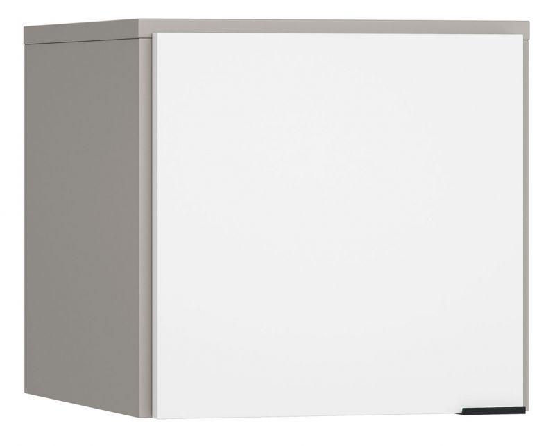Élément pour armoire à une porte Pantanoso 37, couleur : gris / blanc - Dimensions : 45 x 47 x 57 cm (H x L x P)