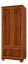 Armoire à portes battantes / armoire Dahra 02, couleur : brun chêne - 197 x 80 x 59 cm (H x L x P)