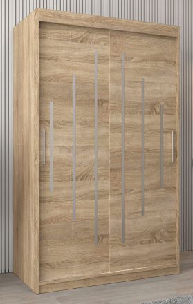Armoire à portes coulissantes / Penderie Pilatus 02, Couleur : Chêne de Sonoma - Dimensions : 200 x 120 x 62 cm (H x L x P)