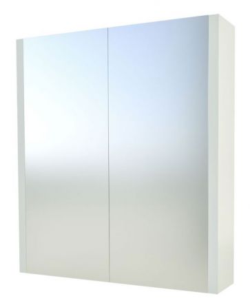 Salle de bain - Armoire de toilette Bidar 10, couleur : blanc brillant - 65 x 75 x 12 cm (H x L x P)