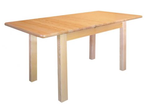 Table à rallonges en pin massif naturel Junco 236E (carrée) - Dimensions 75 x 140 / 210 cm
