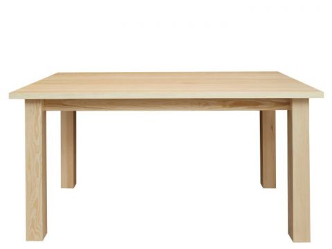 Table en bois de pin massif naturel Junco 240C (rectangulaire) - Dimensions 100 x 160 cm