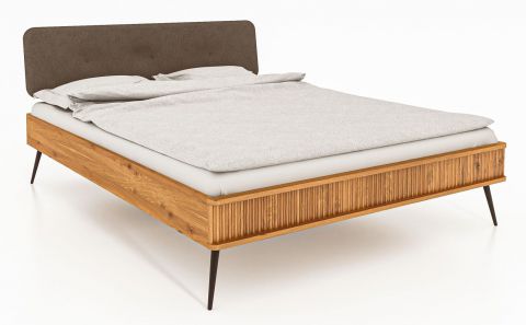 Lit double Rolleston 02, bois de hêtre massif huilé - Surface de couchage : 160 x 200 cm (l x L)
