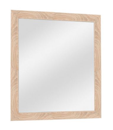 Miroir Ainsa 17, couleur : brun chêne - 70 x 65 x 2 cm (h x l x p)