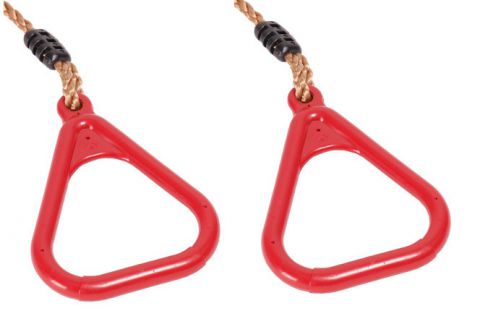 Anneaux de corde triangulaires, corde incluse - Couleur : rouge