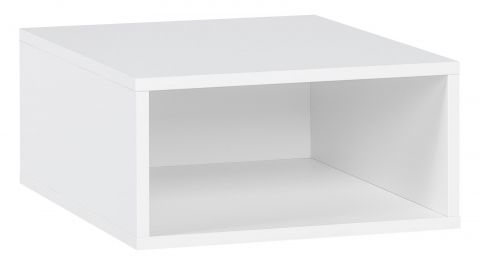 Coffre de rangement petite Minnea, couleur : blanc - Dimensions : 16 x 32 x 41 cm (H x L x P)