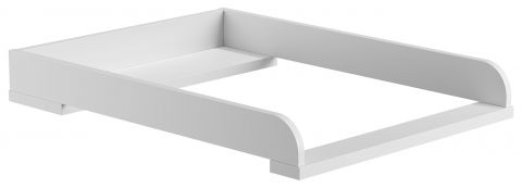 Table à langer Rilind, couleur : blanc - Dimensions : 11 x 59 x 78 cm (H x L x P)