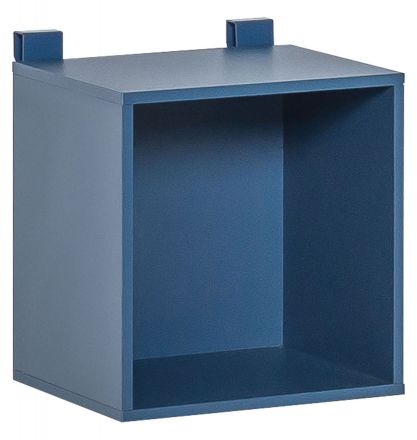Chambre d'adolescents - coffre de rangement Skalle, couleur : bleu - Dimensions : 33 x 32 x 24 cm (H x L x P)