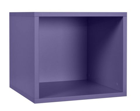 Chambre d'enfant - étagère à suspendre / étagère murale Luis 06, couleur : violet - 35 x 40 x 40 cm (h x l x p)