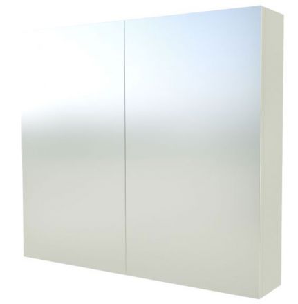 Salle de bain - Armoire de toilette Nadiad 09, couleur : blanc brillant - 70 x 80 x 14 cm (H x L x P)