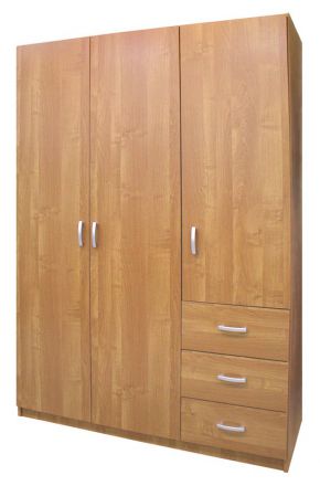 Armoire à portes battantes / penderie Sepatan 13, couleur : aulne - Dimensions : 200 x 140 x 58 cm (H x L x P)