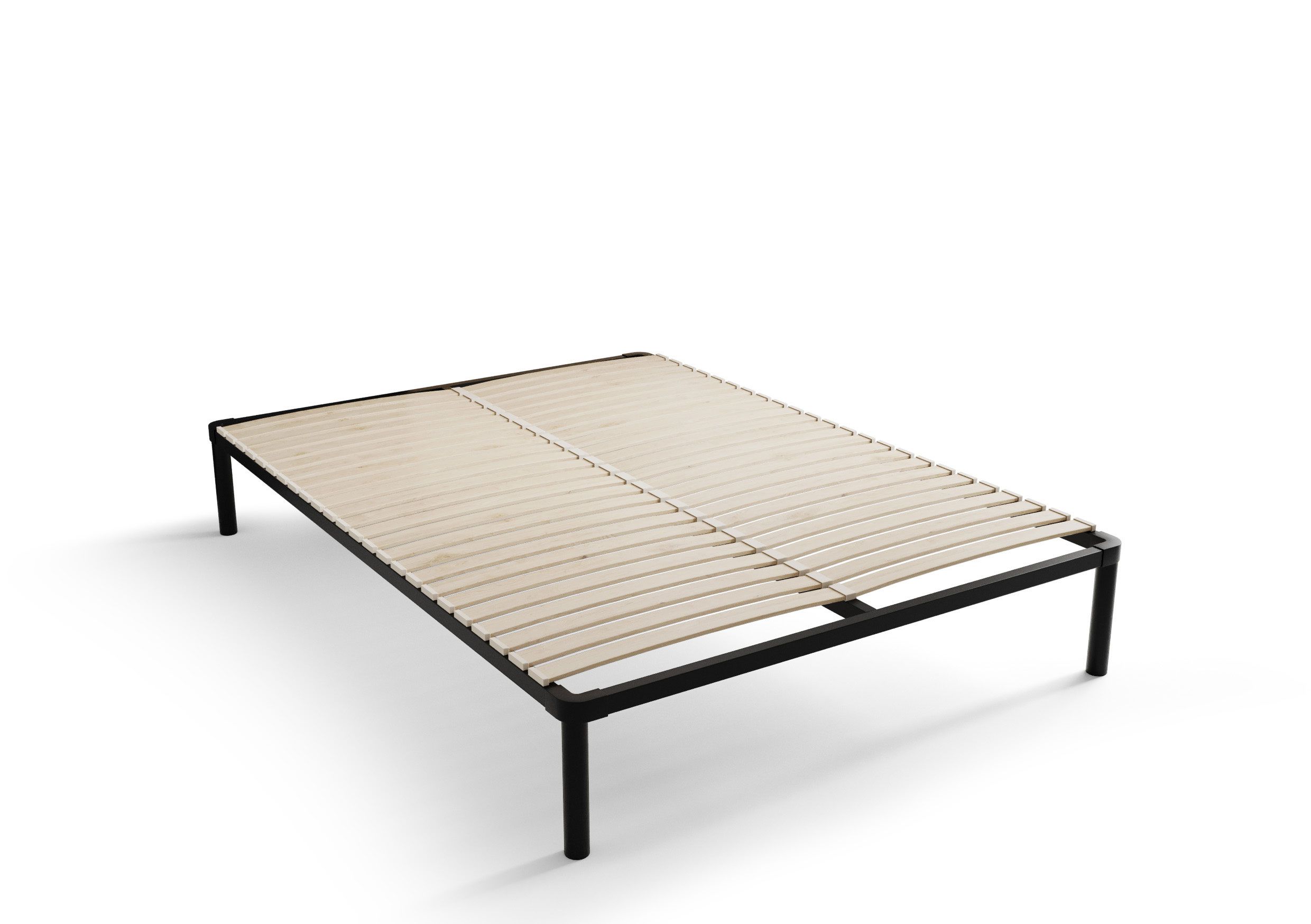 Cadre de lit simple série Planina 03 - Surface de couchage : 140 x 200 cm (l x L)
