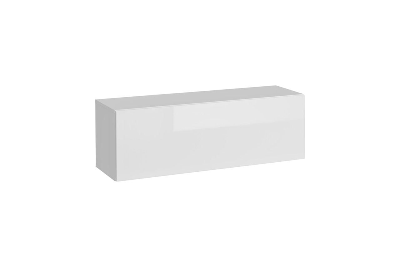 Armoire suspendue avec deux compartiments Trengereid 10, Couleur : Blanc - Dimensions : 35 x 105 x 32 cm (h x l x p)