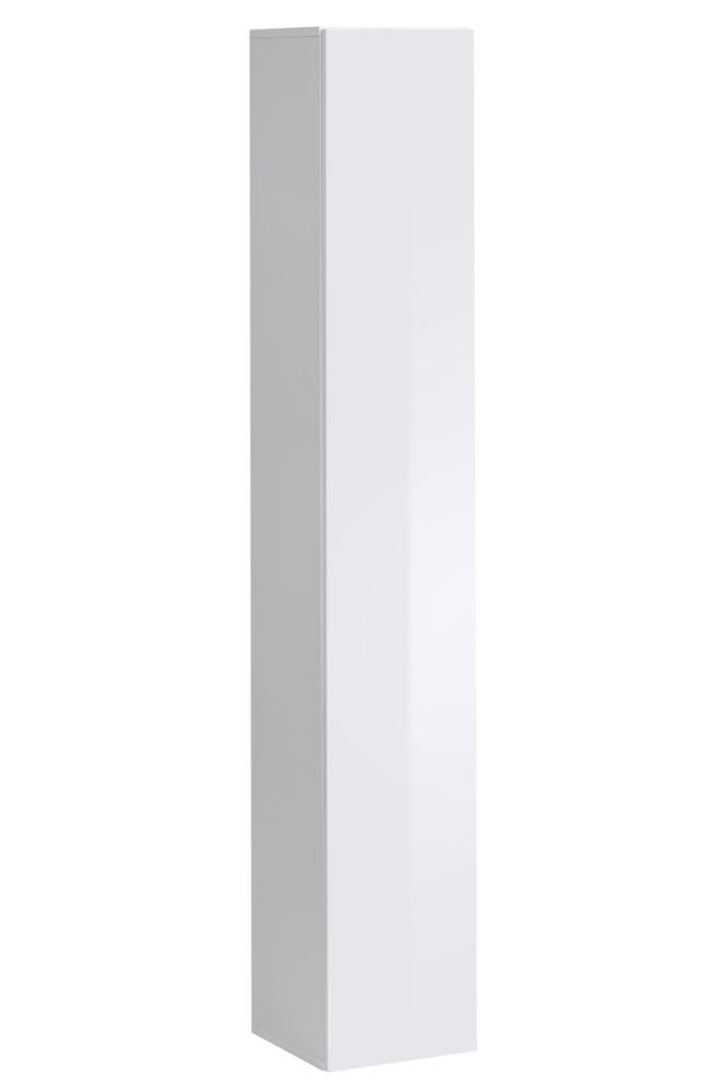 Armoire suspendue Fardalen 01, Couleur : Blanc - Dimensions : 180 x 30 x 30 cm (h x l x p), avec quatre compartiments