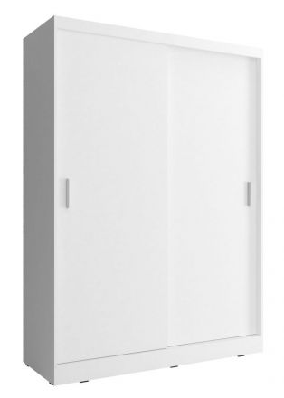Armoire neutre avec grand espace de rangement Bickleigh 01, Couleur : Blanc - Dimensions : 200 x 130 x 62 cm (h x l x p), avec cinq casiers