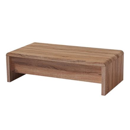 Table basse Dakoro 79, Couleur : Chêne de Sonoma - Dimensions : 35 x 120 x 60 cm (H x L x P)