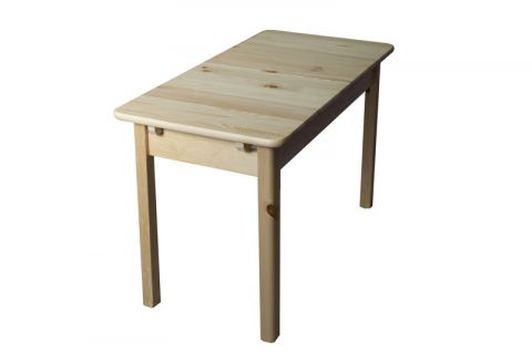 Table extensible en bois de pin massif naturel 008 (rectangulaire) - Dimensions 145/210 x 90 cm (L x P)