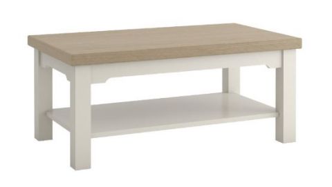 Table basse "Solin" chêne blanc / naturel 21 - Dimensions : 51 x 115 x 65 cm (H x L x P)