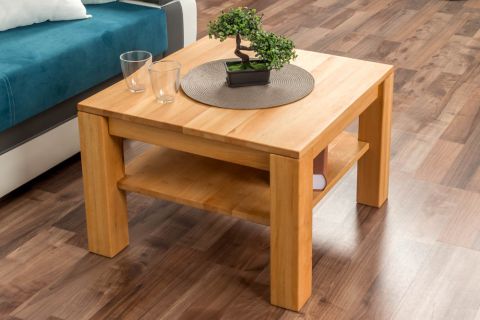Table basse Wooden Nature 420 coeur de hêtre massif - 45 x 65 x 65 cm (h x l x p)