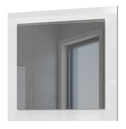 Miroir avec éclairage LED Faleasiu 05, Couleur : Blanc - Dimensions : 83 x 76 x 3 cm (h x l x p)