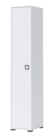 Chambre d'enfant - Armoire à portes battantes / armoire Benjamin 16, couleur : blanc - Dimensions : 236 x 44 x 56 cm (H x L x P)