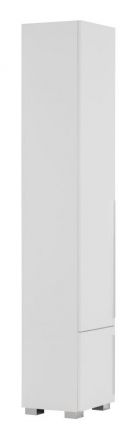 Armoire à portes battantes Burgos 02, Couleur : Blanc - 215 x 40 x 38 cm (h x l x p)