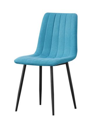 Chaise Maridi 279, couleur : turquoise - Dimensions : 88 x 44 x 46 cm (h x l x p)