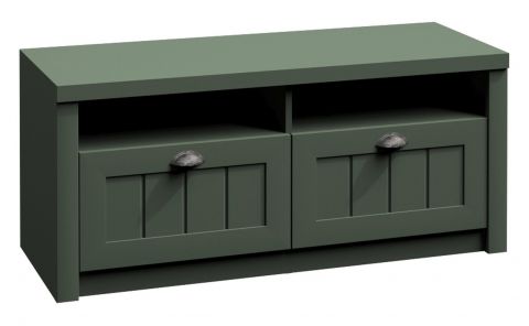 Banc avec rangement Segnas 05, couleur : vert - 49 x 111 x 43 cm (h x l x p)