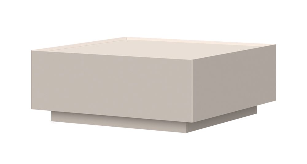 Table basse Asau 15, Couleur : Cachemire - Dimensions : 90 x 90 x 36 cm (L x P x H)