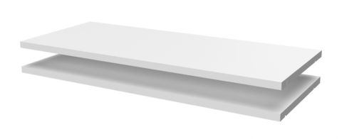 Tablette en bois de la série Garim, lot de 2 - Dimensions : 72 x 32 cm (l x p)