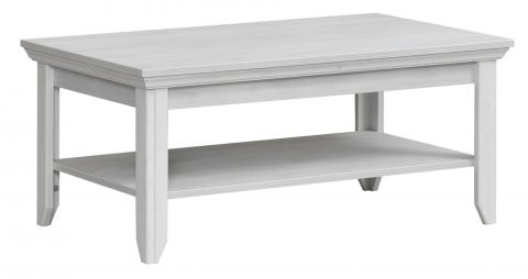 Table basse Bibaor 07, couleur : chêne blanc - 101 x 45 x 61 cm (L x P x H)