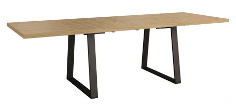 Table de salle à manger Kastav 31, couleur : chêne / noir - 280 x 94 cm (L x P)