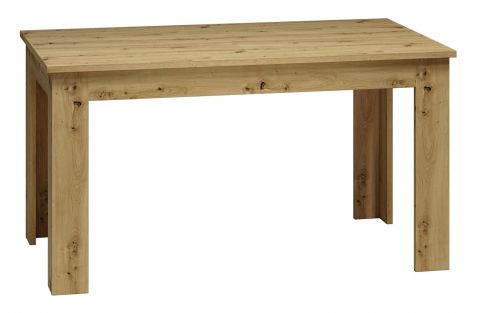 Table de salle à manger à ralonge Glostrup 14, Couleur : Chêne - Dimensions : 140-180 x 82 cm (L x P)