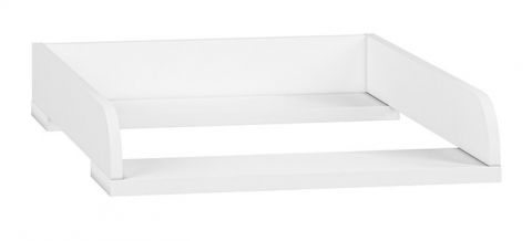 Table à langer pour chambre d'enfants - Commode Egvad 10 et 11, couleur : blanc - Dimensions : 11 x 55 x 73 cm (H x L x P)