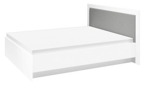 Lit double Orivesi 17, Couleur : Blanc - Surface de couchage : 160 x 200 cm (l x L)