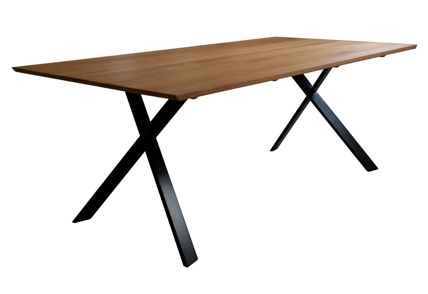 Table de salle à manger Wooden Nature 202 hêtre massif huilé naturel - Dimensions : 200 x 100 cm (l x p)