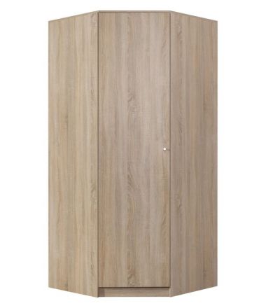 Armoire à portes battantes / armoire d'angle "Lennik" 04, couleur : chêne Sonoma - Dimensions : 213 x 95 x 95 cm (h x l x p)