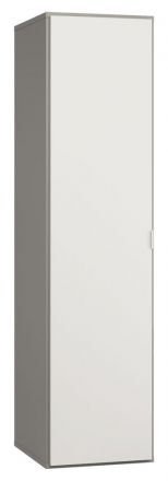 Armoire à portes battantes / armoire Bellaco 16, couleur : gris / blanc - Dimensions : 187 x 47 x 57 cm (H x L x P)