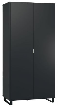 Armoire à portes battantes / armoire Chiflero 13, couleur : noir - Dimensions : 195 x 93 x 57 cm (H x L x P)
