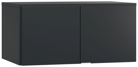 Attache pour armoire à deux portes Chiflero, couleur : noir - Dimensions : 45 x 93 x 57 cm (H x L x P)