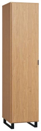 Armoire à portes battantes / armoire Patitas 12, couleur : chêne - Dimensions : 195 x 47 x 57 cm (H x L x P)