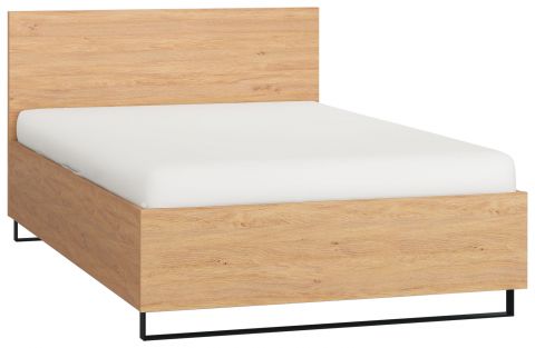Lit simple / lit d'appoint Patitas 21 avec sommier à lattes, couleur : chêne - couchette : 120 x 200 cm (l x L)