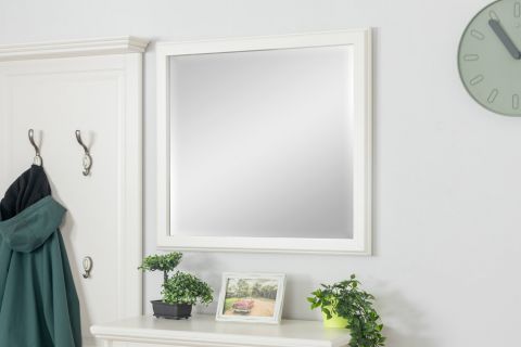 Miroir Falefa 16, couleur : blanc - 70 x 77 x 4 cm (h x l x p)