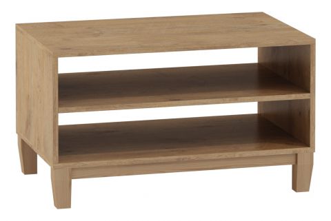 Table basse Alotau 01, couleur : chêne - Dimensions : 80 x 50 x 46 cm (L x P x H)