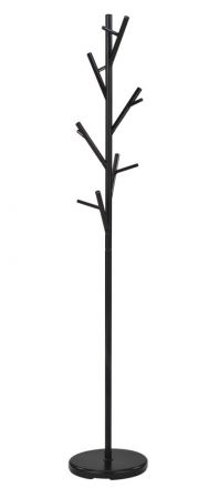 Porte-manteau Madina 25, couleur : noir - Dimensions : 170 x 30 x 30 cm (H x L x P)