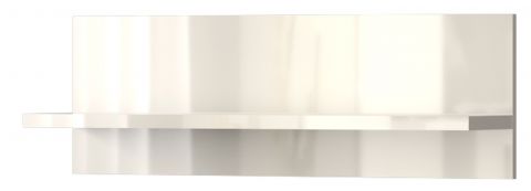 Etagère suspendue / étagère murale Garim 40, couleur : beige brillant - 30 x 90 x 21 cm (h x l x p)