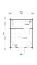 Abri de jardin G294 Gris clair avec plancher - 44 mm Maison en madriers, surface au sol : 11,7 m², Toit à deux versants