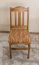 Chaise en pin massif, couleur chêne 002 - Dimensions 93 x 43 x 45 cm (H x L x P)