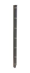 Poteau de clôture mod. A, Finition:  Revêtement anthracite, Pour hauteur de clôture: 183 cm, Longueur: 240 cm, Points de fixation: 10