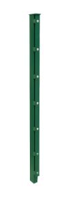 Poteau de clôture mod. A, Finition:  Revêtement vert, Pour hauteur de clôture: 203 cm, Longueur: 260 cm, Points de fixation: 11